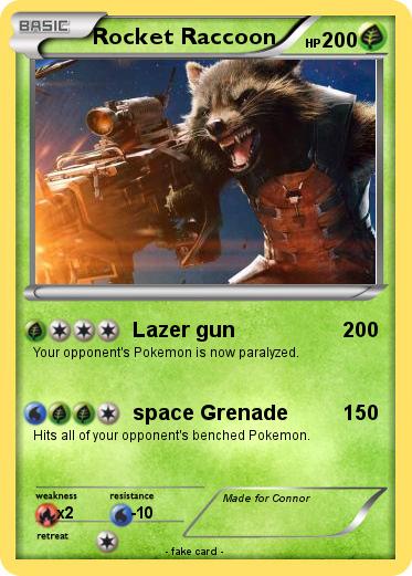 Pokemon Rocket Raccoon