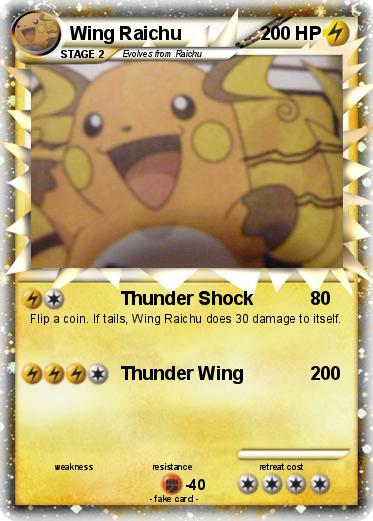 Pokemon Wing Raichu