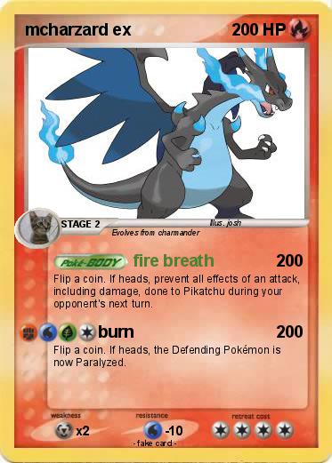 Pokemon mcharzard ex