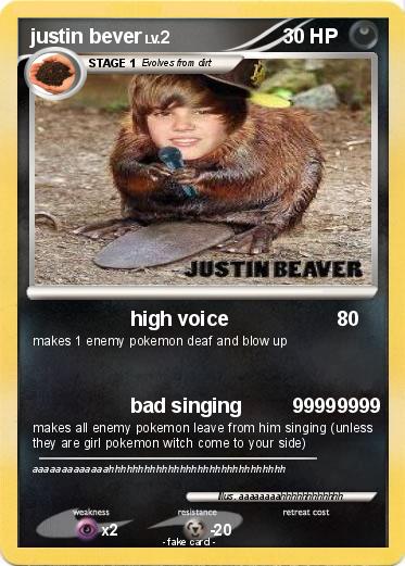 Pokemon justin bever