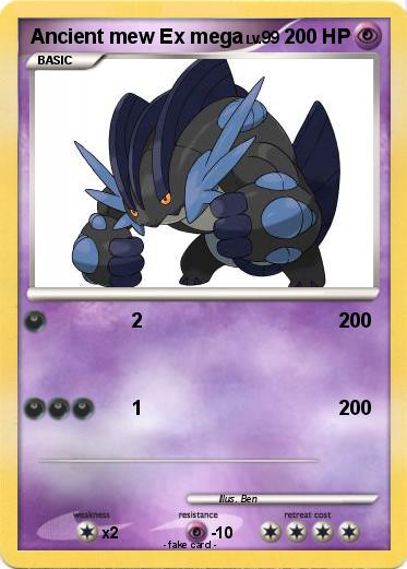 Pokemon Ancient mew Ex mega