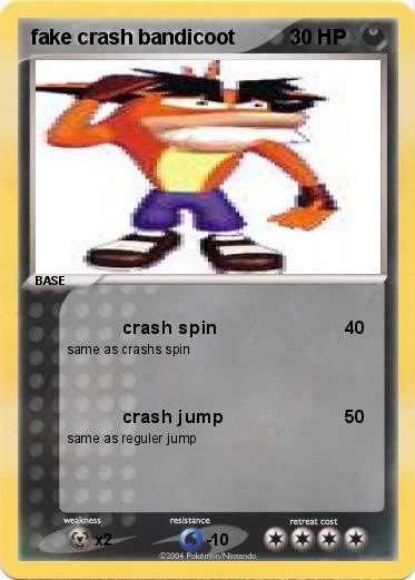 Pokemon fake crash bandicoot