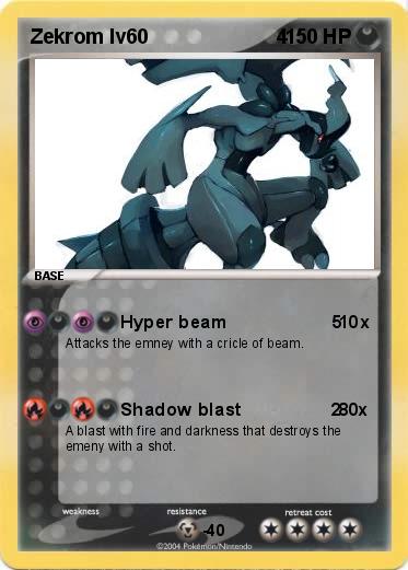 Pokemon Zekrom lv60                       4