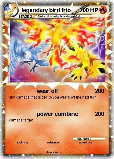 Pokemon legendary bird trio