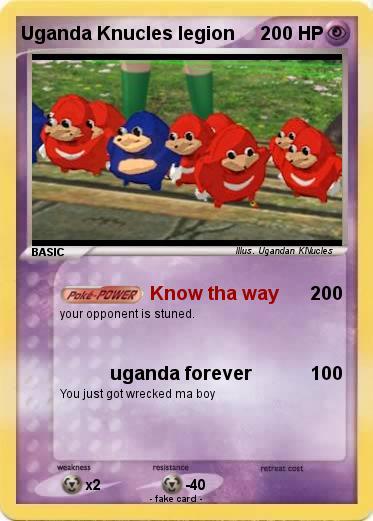 Pokemon Uganda Knucles legion