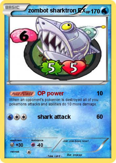 Pokemon zombot sharktron EX