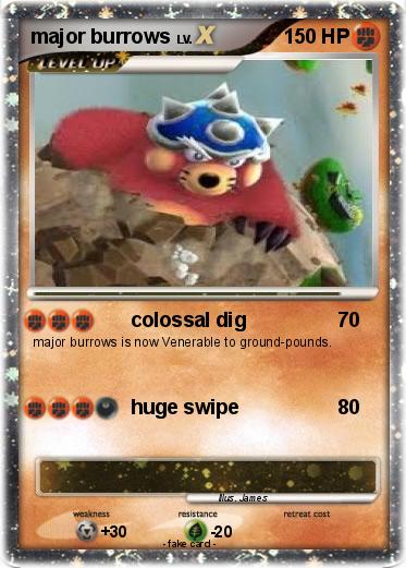 Pokemon major burrows