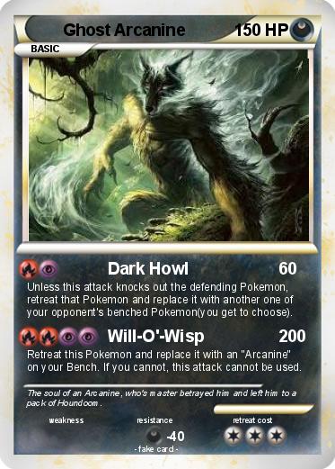 Pokemon Ghost Arcanine