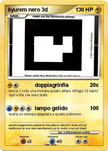 Pokemon kyurem nero 3d