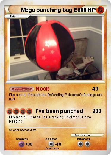 Pokemon Mega punching bag Ex