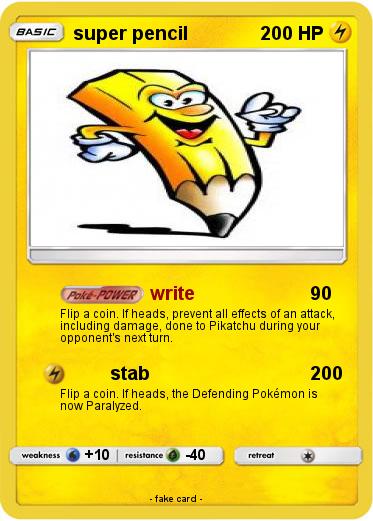 Pokemon super pencil
