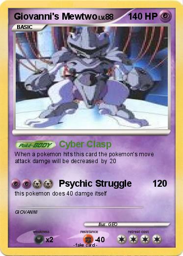 Pokemon Giovanni's Mewtwo Pokemon Giovanni's Mewtwo