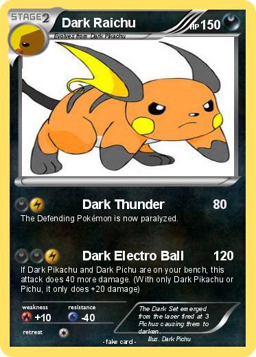Pokemon Dark Raichu