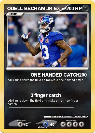 Pokemon ODELL BECHAM JR EX