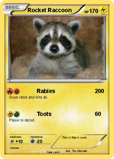 Pokemon Rocket Raccoon