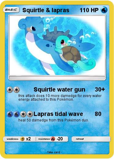 Pokemon Squirtle & lapras