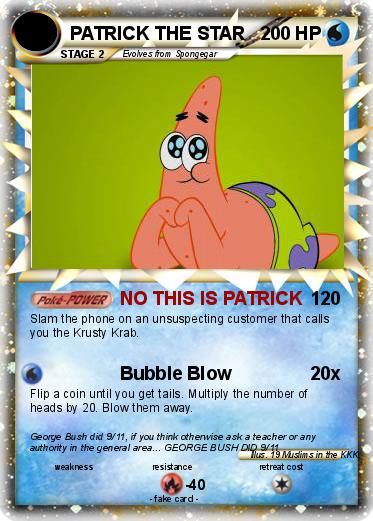 Pokemon PATRICK THE STAR