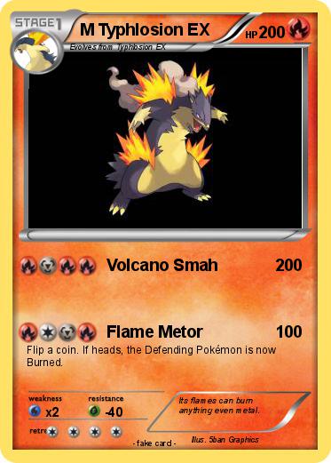 Pokemon M Typhlosion EX