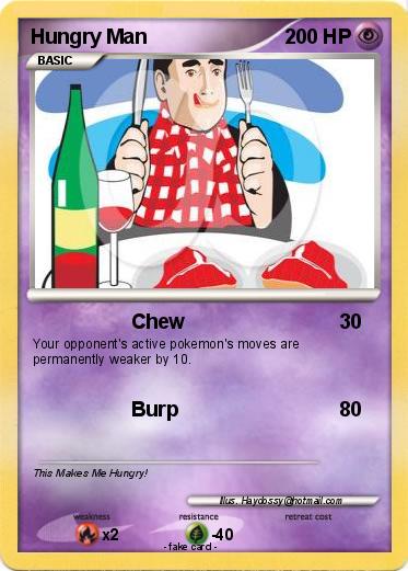Pokemon Hungry Man