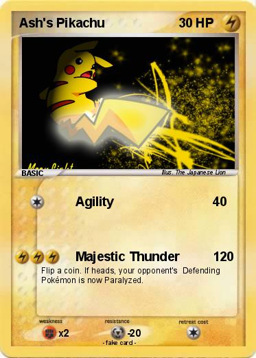 Pokemon Ash's Pikachu