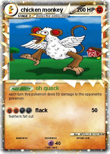 Pokemon chicken monkey