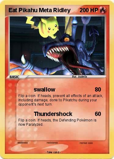 Pokemon Eat Pikahu Meta Ridley