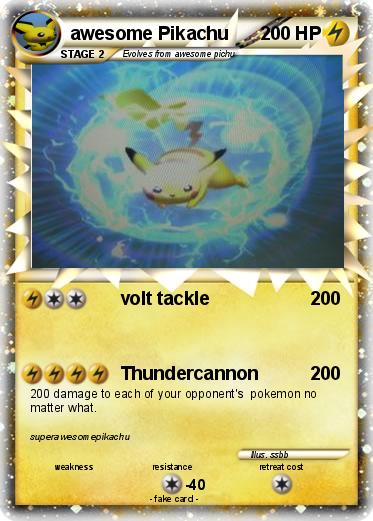 Pokemon awesome Pikachu