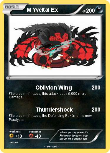 Pokemon M Yveltal Ex