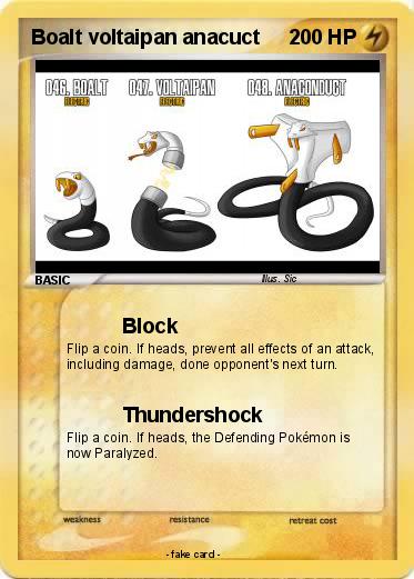 Pokemon Boalt voltaipan anacuct
