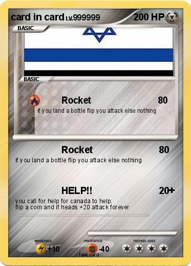 Pokemon card in card