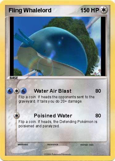 Pokemon Fling Whalelord