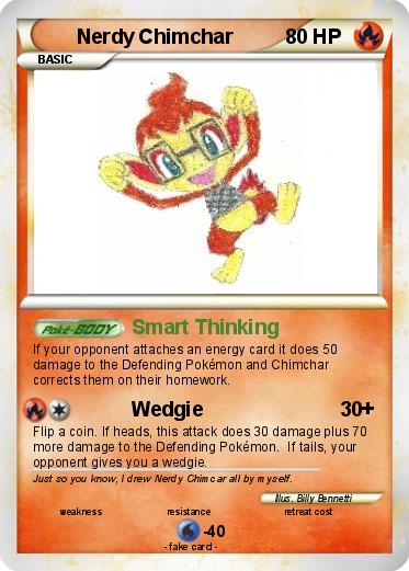 Pokemon Nerdy Chimchar