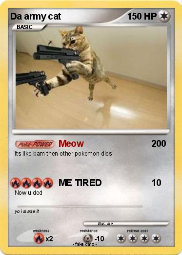 Pokemon Da army cat