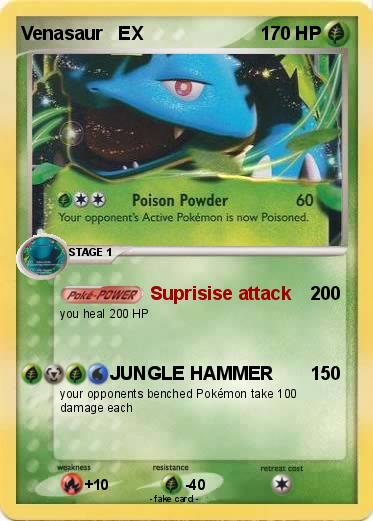 Pokemon Venasaur   EX