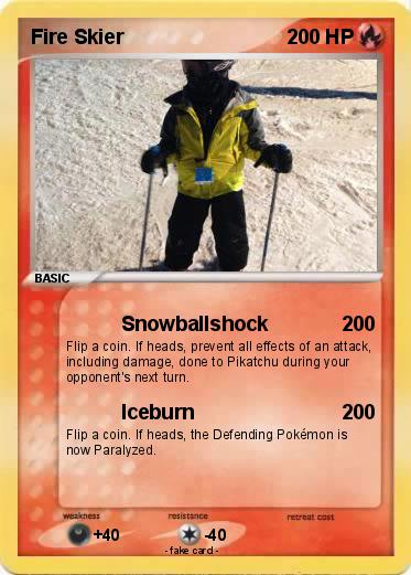 Pokemon Fire Skier