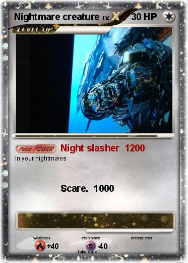 Pokemon Nightmare creature