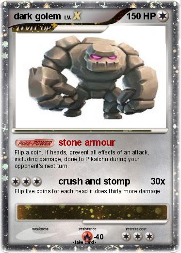 Pokemon dark golem