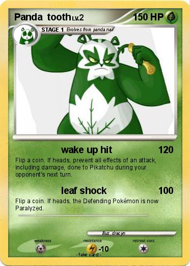 Pokemon Panda  tooth