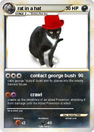 Pokemon rat in a hat