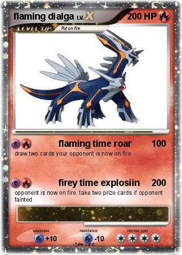 Pokemon flaming dialga
