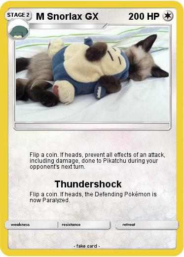 Pokemon M Snorlax GX