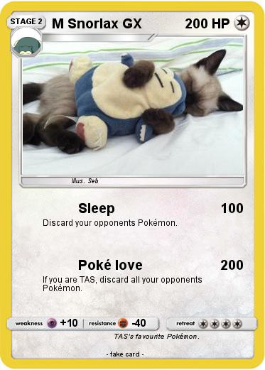 Pokemon M Snorlax GX