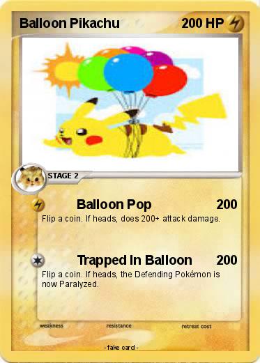 Pokemon Balloon Pikachu