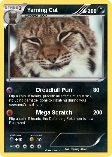 Pokemon Yarning Cat