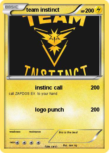 Pokemon team instinct