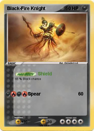 Pokemon Black-Fire Knight