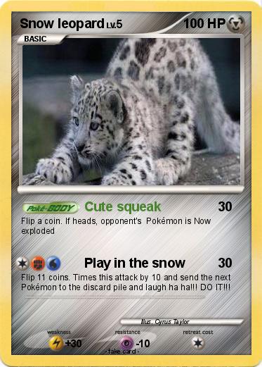 Pokemon Snow leopard