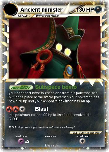 Pokemon Ancient minister