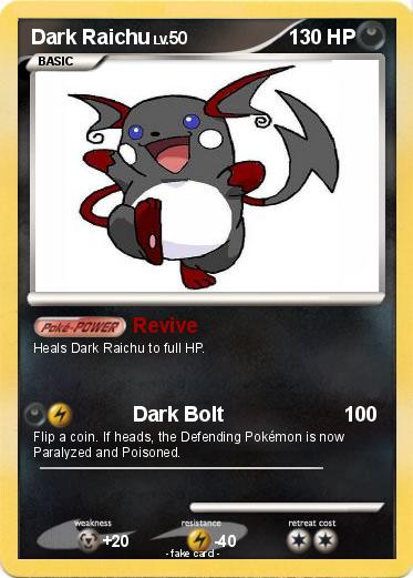 Pokemon Dark Raichu