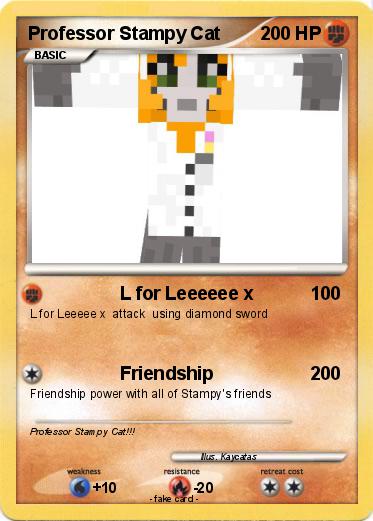 Pokemon Professor Stampy Cat